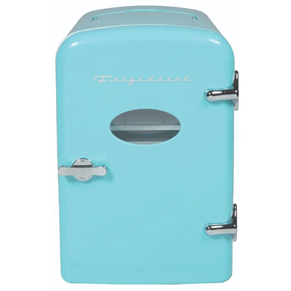 Frigidaire 6 Can/4L Mini Personal Retro Fridge Cooler-Turquoise